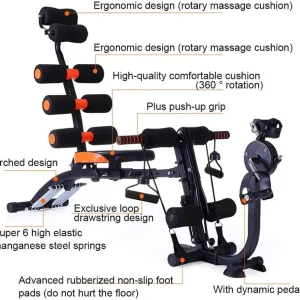 22 in 1 Six Pack Abdominal Trainer with Pedals